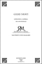 Good Night SATB choral sheet music cover